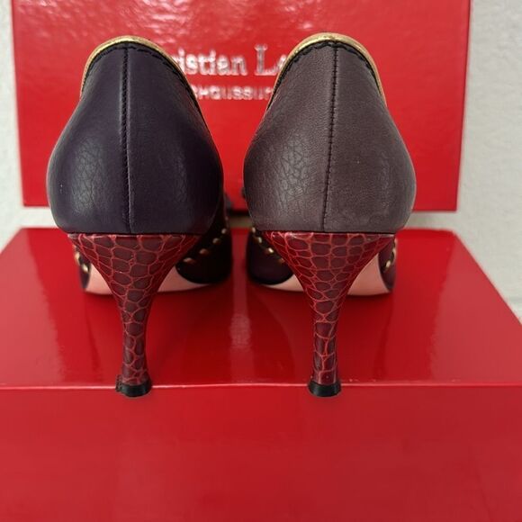 Christian Lacroix Peep Toe Heels Size 36 (US 6) - Picture 10 of 17